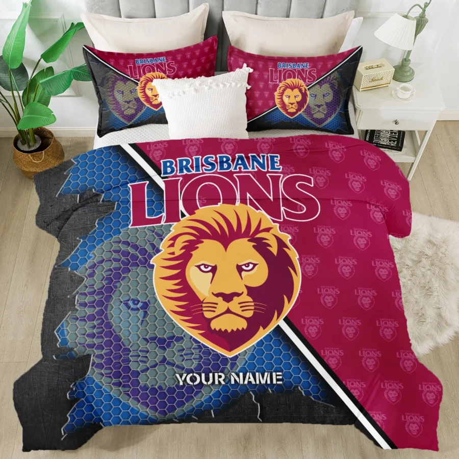 AFL Brisbane Lions Bedding Set Gift For Fans – HOAFL070725BD01BL