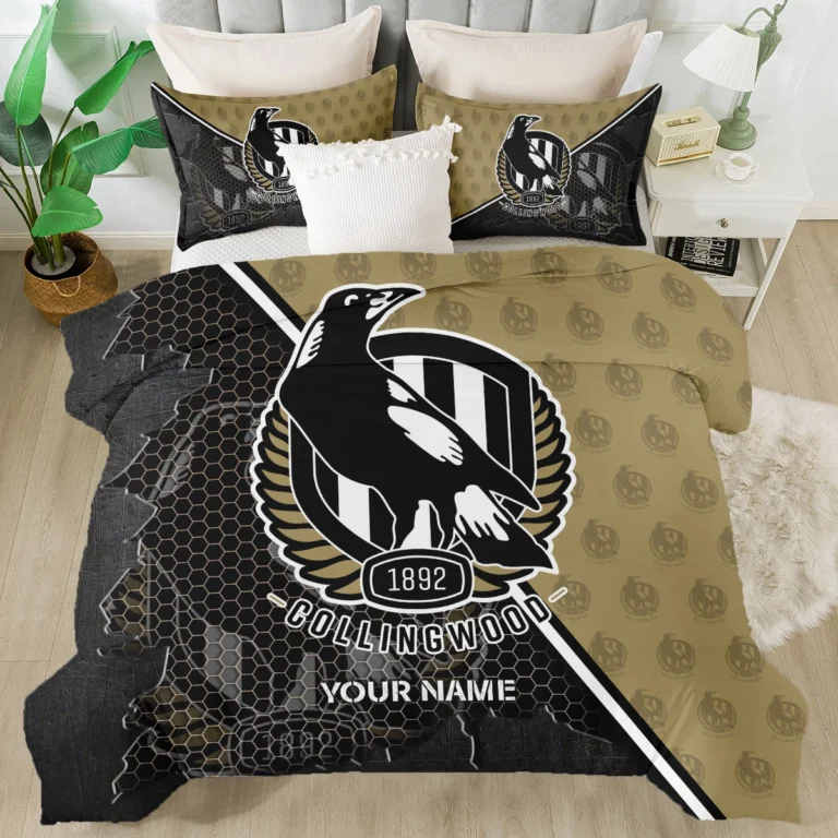 AFL Collingwood Magpies Bedding Set Gift For Fans – HOAFL070725BD01COLL