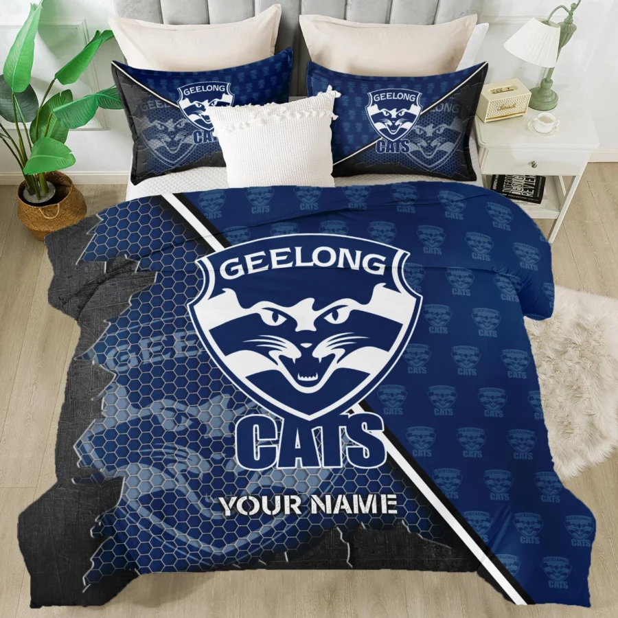 AFL Geelong Cats Bedding Set Gift For Fans – HOAFL070725BD01GEEL