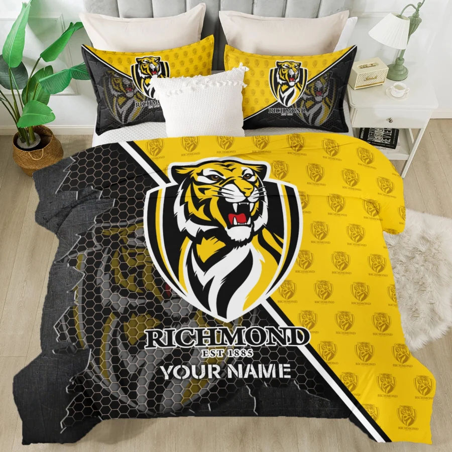 AFL Richmond Tigers Bedding Set Gift For Fans – HOAFL070725BD01RICH