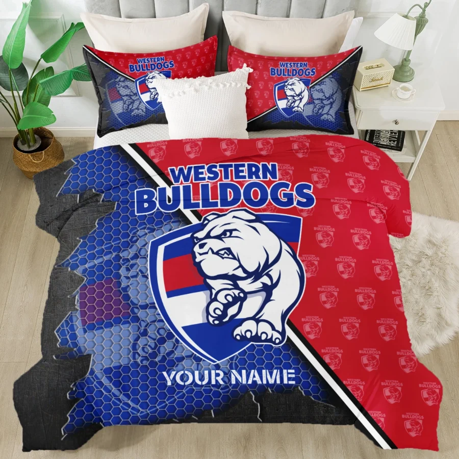 AFL Western Bulldogs Bedding Set Gift For Fans – HOAFL070725BD01WB