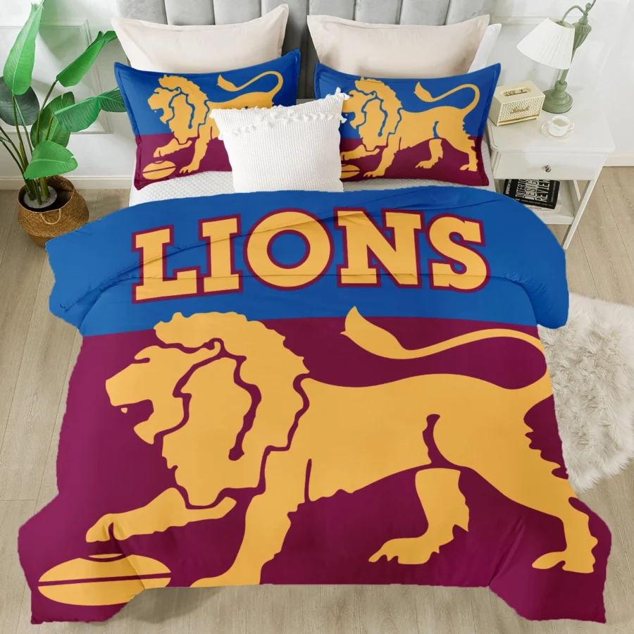 AFL Brisbane Lions Bedding Set Gift For Fans – HOAFL080725BD01BL