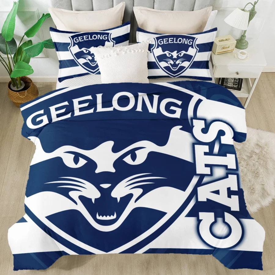 AFL Geelong Cats Bedding Set Gift For Fans – HOAFL080725BD01GEEL