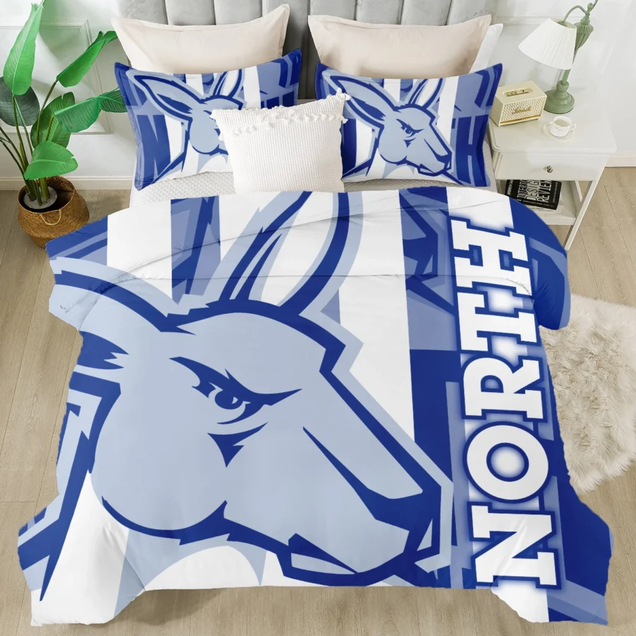AFL North Melbourne Kangaroos Bedding Set Gift For Fans – HOAFL080725BD01NMFC