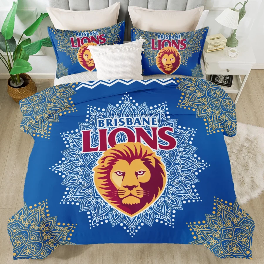 AFL Brisbane Lions Bedding Set Gift For Fans – HOAFL090725BD01BL