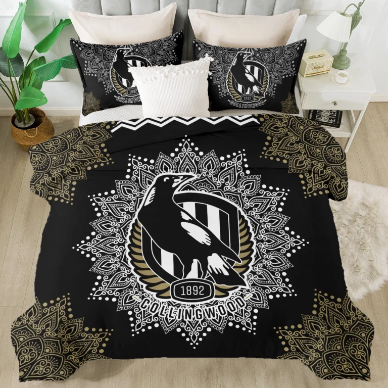 AFL Collingwood Magpies Bedding Set Gift For Fans – HOAFL090725BD01COLL