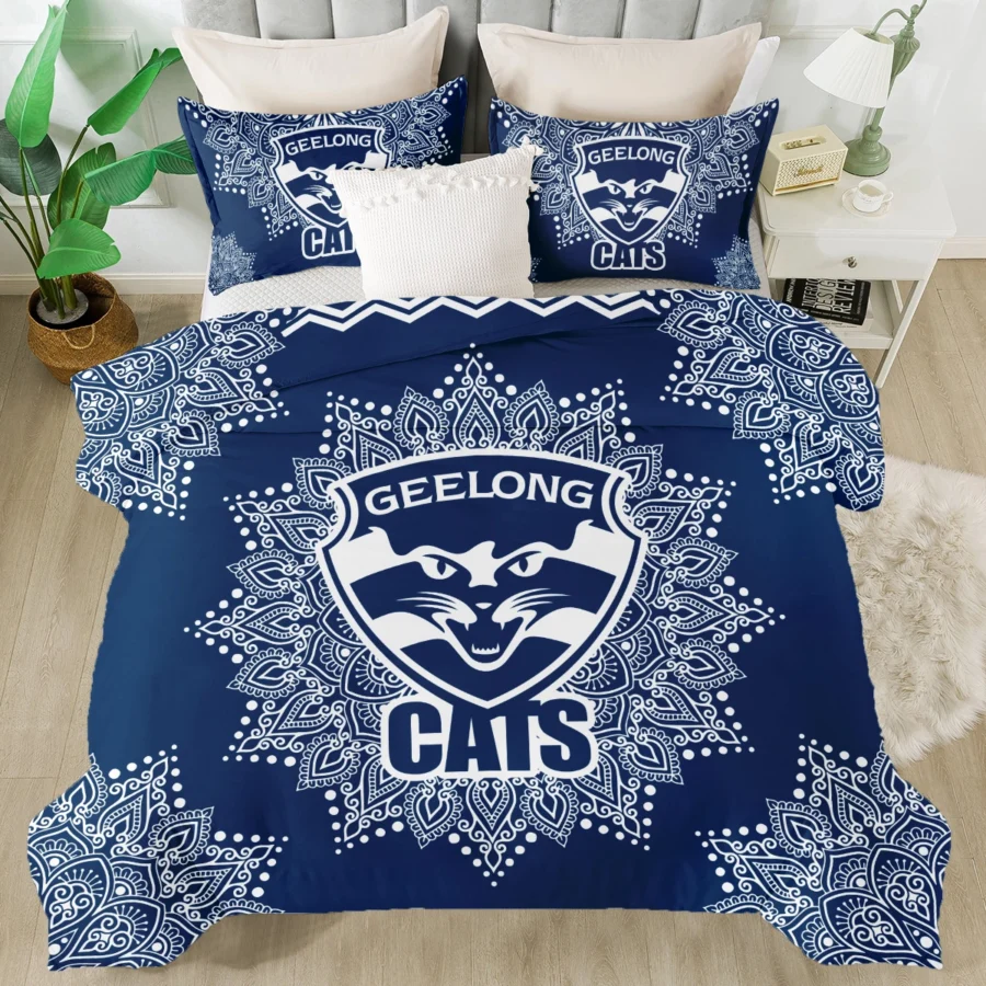 AFL Geelong Cats Bedding Set Gift For Fans – HOAFL090725BD01GEEL
