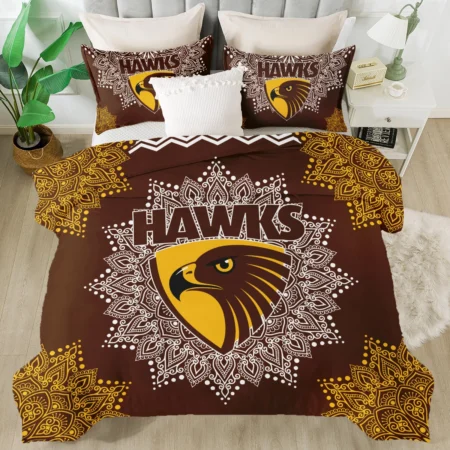 AFL Hawthorn Hawks Bedding Set Gift For Fans – HOAFL090725BD01HAW