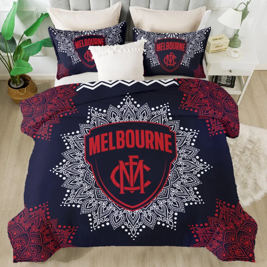 AFL Melbourne Demons Bedding Set Gift For Fans – HOAFL090725BD01MELB