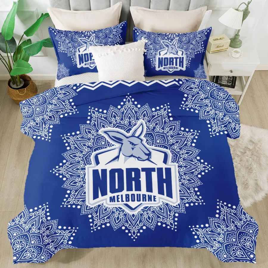AFL North Melbourne Kangaroos Bedding Set Gift For Fans – HOAFL090725BD01NMFC