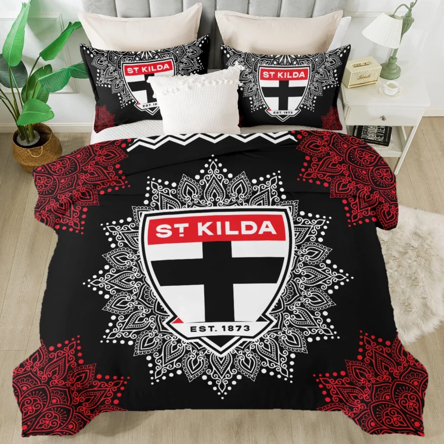 AFL St Kilda Saints Bedding Set Gift For Fans – HOAFL090725BD01STK