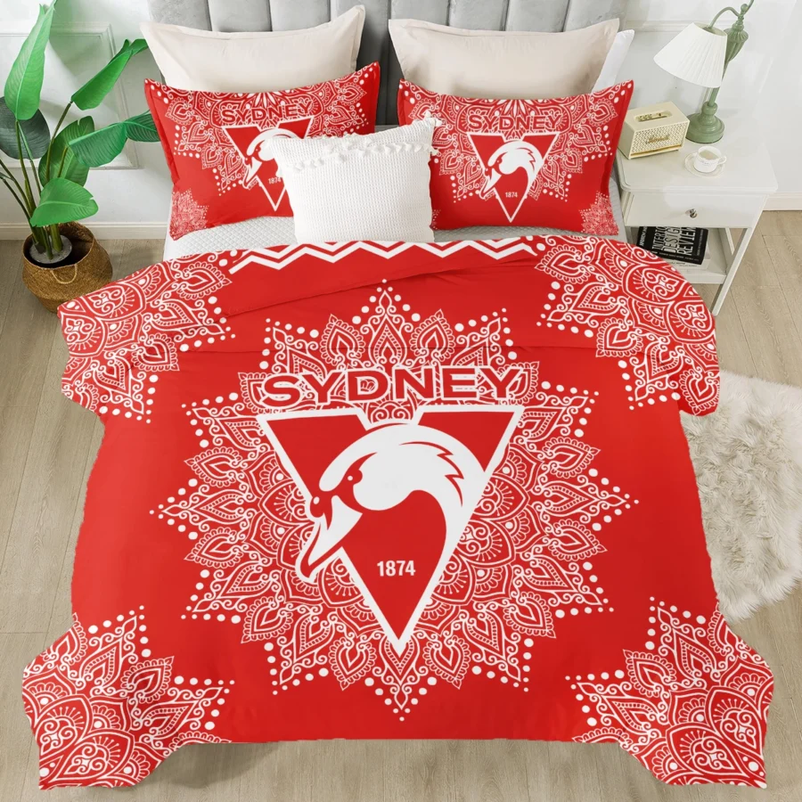 AFL Sydney Swans Bedding Set Gift For Fans – HOAFL090725BD01SYD
