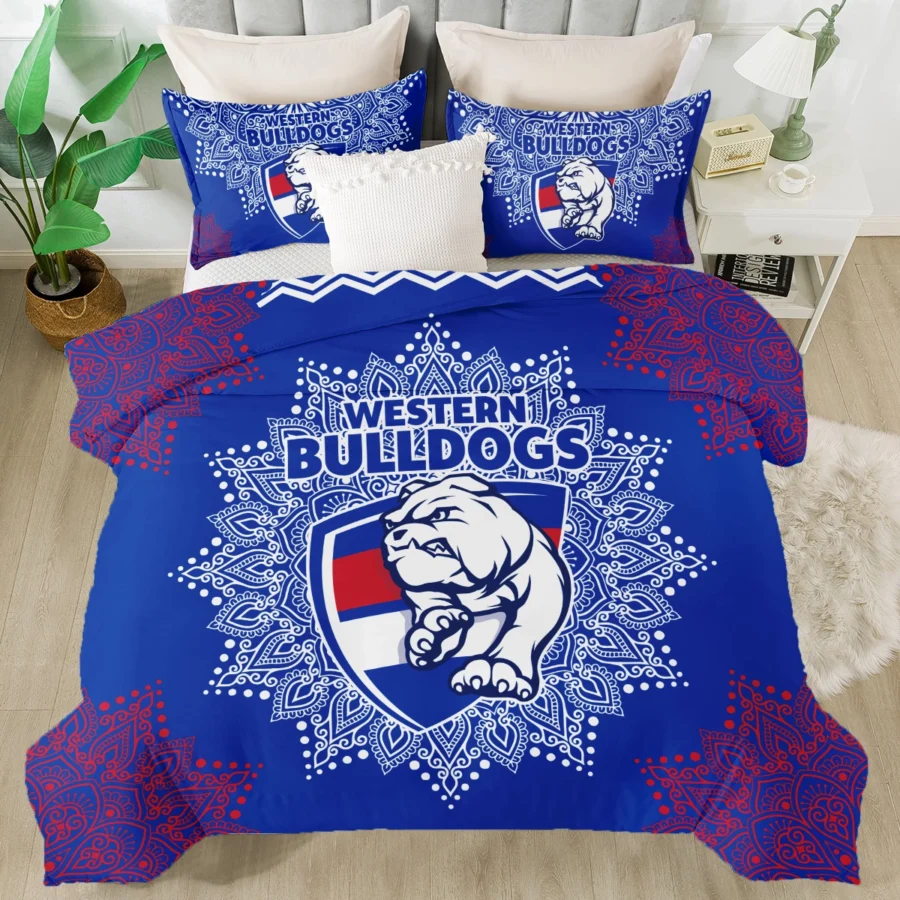 AFL Western Bulldogs Bedding Set Gift For Fans – HOAFL090725BD01WB