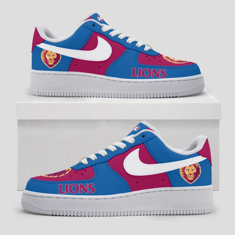 AFL Brisbane Lions Custom Air Low-Top Sneakers Gift For Fans – HOAFL100725AF01BL - Image 2