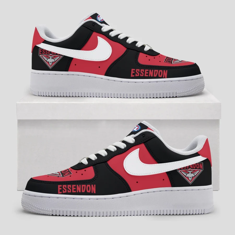 AFL Essendon Bombers Custom Air Low-Top Sneakers Gift For Fans – HOAFL100725AF01ESS - Image 2