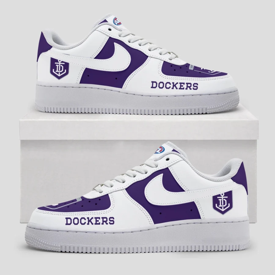 AFL Fremantle Dockers Custom Air Low-Top Sneakers Gift For Fans – HOAFL100725AF01FRE - Image 2