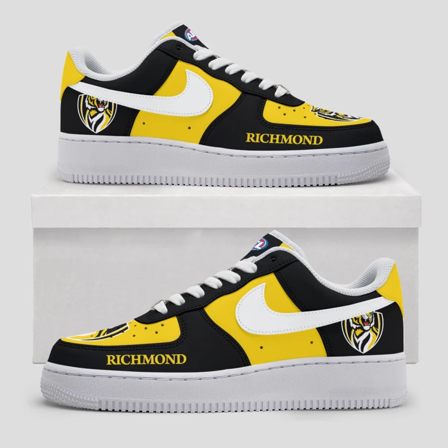 AFL Richmond Tigers Custom Air Low-Top Sneakers Gift For Fans – HOAFL100725AF01RICH - Image 2