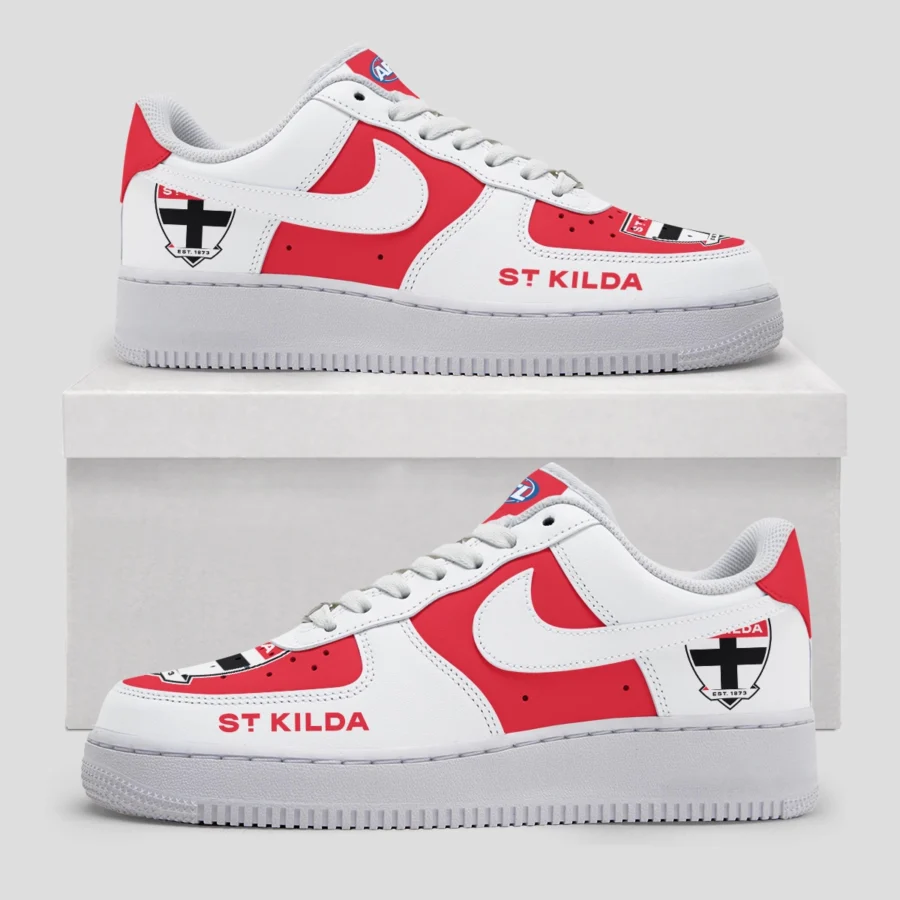 AFL St Kilda Saints Custom Air Low-Top Sneakers Gift For Fans – HOAFL100725AF01STK - Image 2