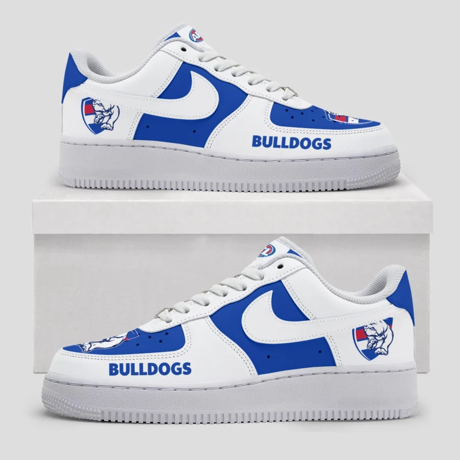 AFL Western Bulldogs Custom Air Low-Top Sneakers Gift For Fans – HOAFL100725AF01WB - Image 2