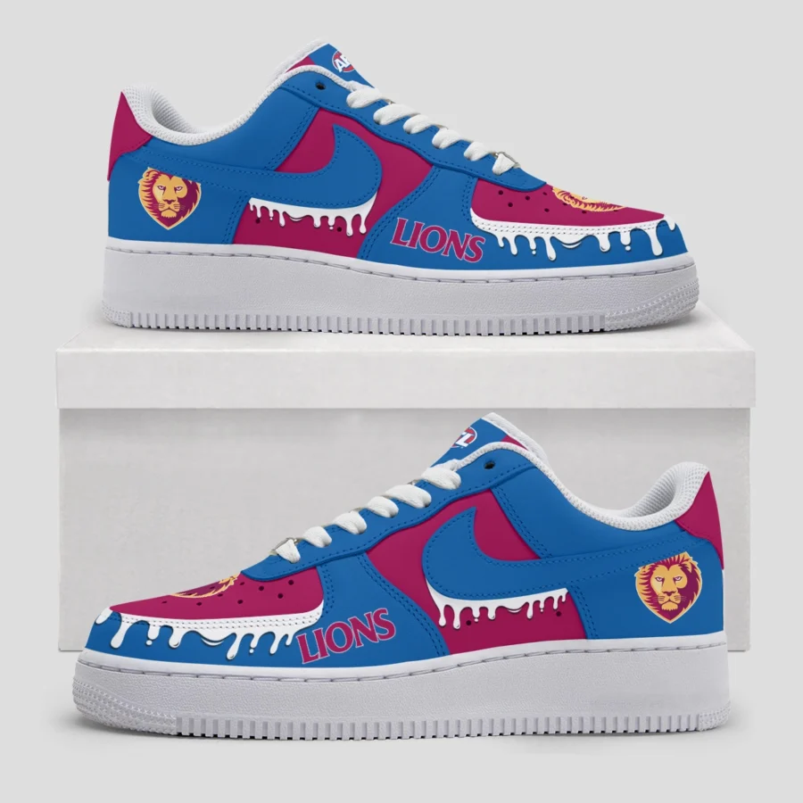 AFL Brisbane Lions Custom Air Low-Top Sneakers Gift For Fans – HOAFL110725AF01BL - Image 3
