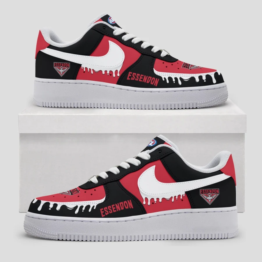 AFL Essendon Bombers Custom Air Low-Top Sneakers Gift For Fans – HOAFL110725AF01ESS - Image 3