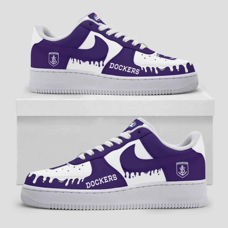 AFL Fremantle Dockers Custom Air Low-Top Sneakers Gift For Fans – HOAFL110725AF01FRE - Image 3