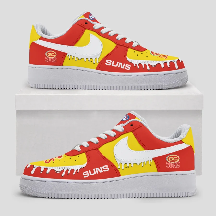 AFL Gold Coast SUNS Custom Air Low-Top Sneakers Gift For Fans – HOAFL110725AF01GCFC - Image 3
