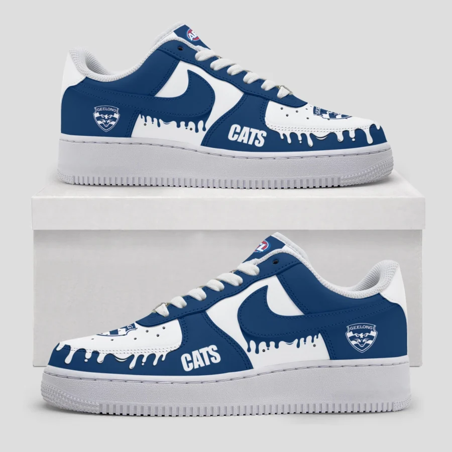 AFL Geelong Cats Custom Air Low-Top Sneakers Gift For Fans – HOAFL110725AF01GEEL - Image 3