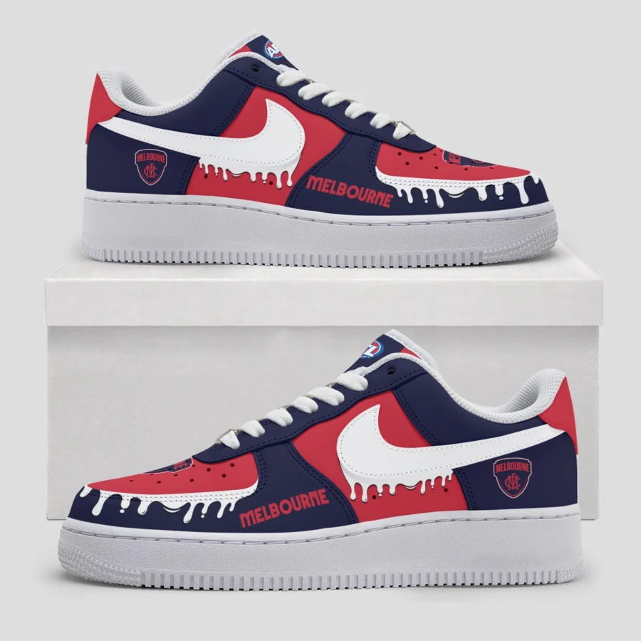 AFL Melbourne Demons Custom Air Low-Top Sneakers Gift For Fans – HOAFL110725AF01MELB - Image 3