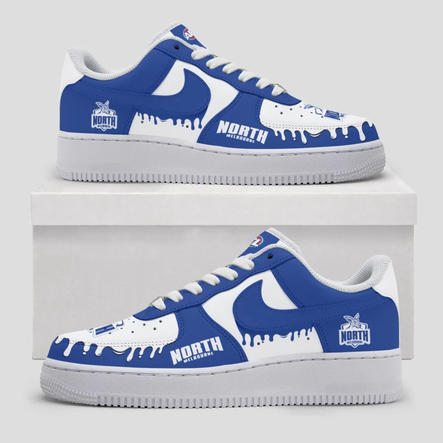 AFL North Melbourne Kangaroos Custom Air Low-Top Sneakers Gift For Fans – HOAFL110725AF01NMFC - Image 3