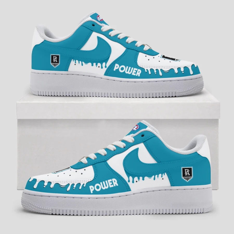AFL Port Adelaide Power Custom Air Low-Top Sneakers Gift For Fans – HOAFL110725AF01PORT - Image 3