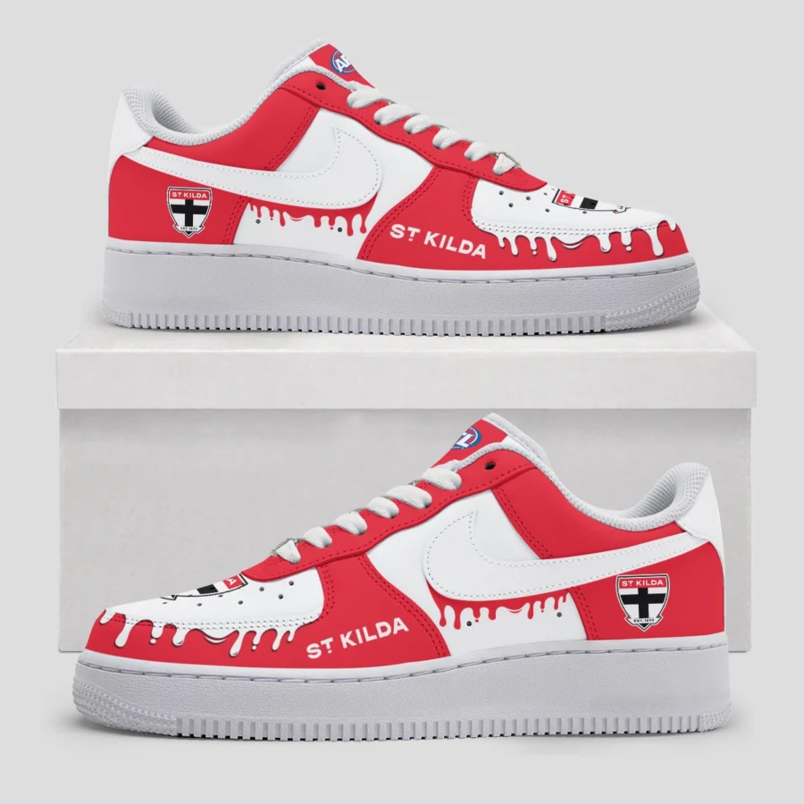 AFL St Kilda Saints Custom Air Low-Top Sneakers Gift For Fans – HOAFL110725AF01STK - Image 3