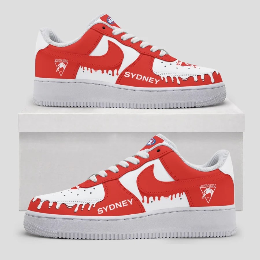 AFL Sydney Swans Custom Air Low-Top Sneakers Gift For Fans – HOAFL110725AF01SYD - Image 3