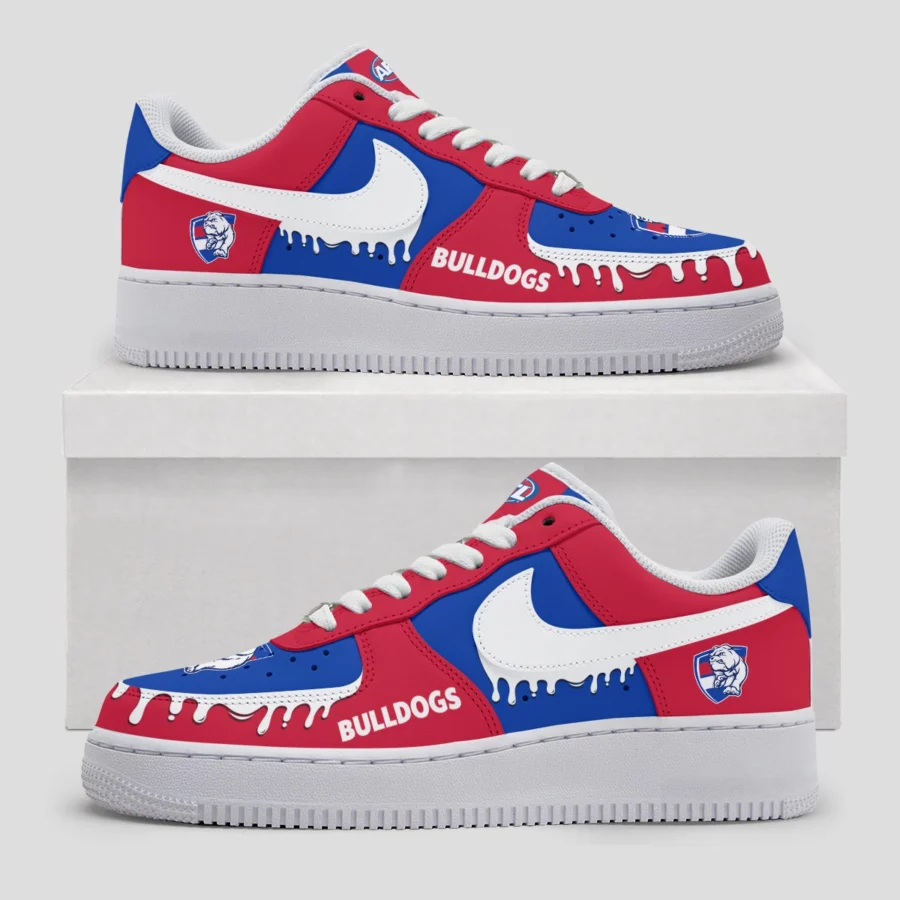 AFL Western Bulldogs Custom Air Low-Top Sneakers Gift For Fans – HOAFL110725AF01WB - Image 3