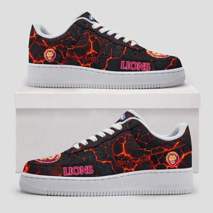 AFL Brisbane Lions Custom Air Low-Top Sneakers Gift For Fans – HOAFL120725AF01BL - Image 3