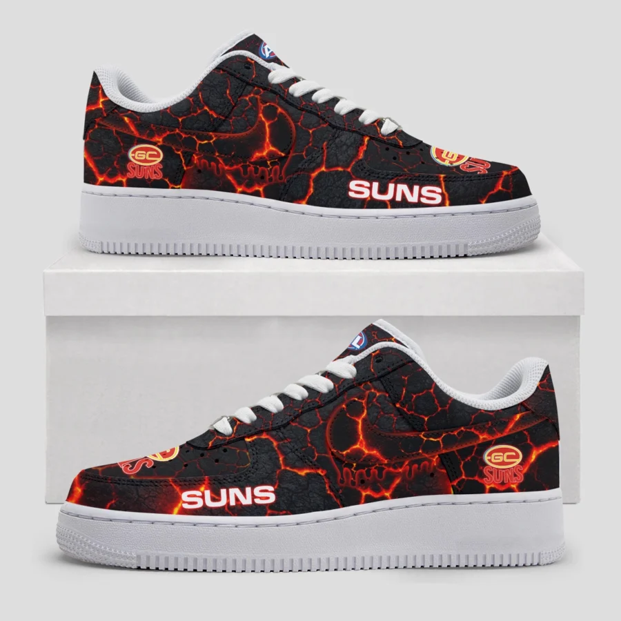 AFL Gold Coast SUNS Custom Air Low-Top Sneakers Gift For Fans – HOAFL120725AF01GCFC - Image 3