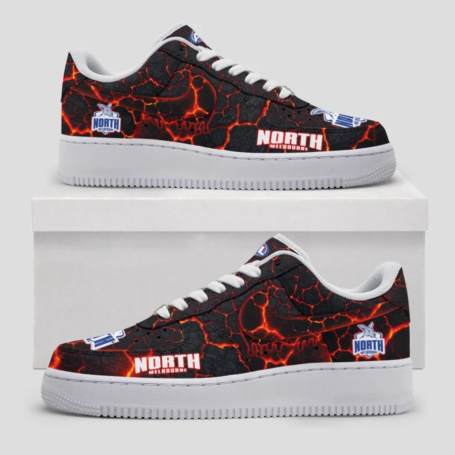 AFL North Melbourne Kangaroos Custom Air Low-Top Sneakers Gift For Fans – HOAFL120725AF01NMFC - Image 3