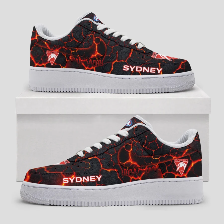 AFL Sydney Swans Custom Air Low-Top Sneakers Gift For Fans – HOAFL120725AF01SYD - Image 3