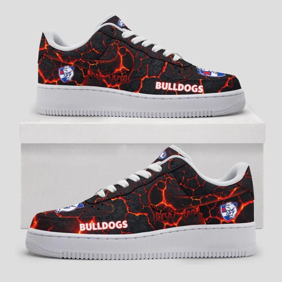 AFL Western Bulldogs Custom Air Low-Top Sneakers Gift For Fans – HOAFL120725AF01WB - Image 3