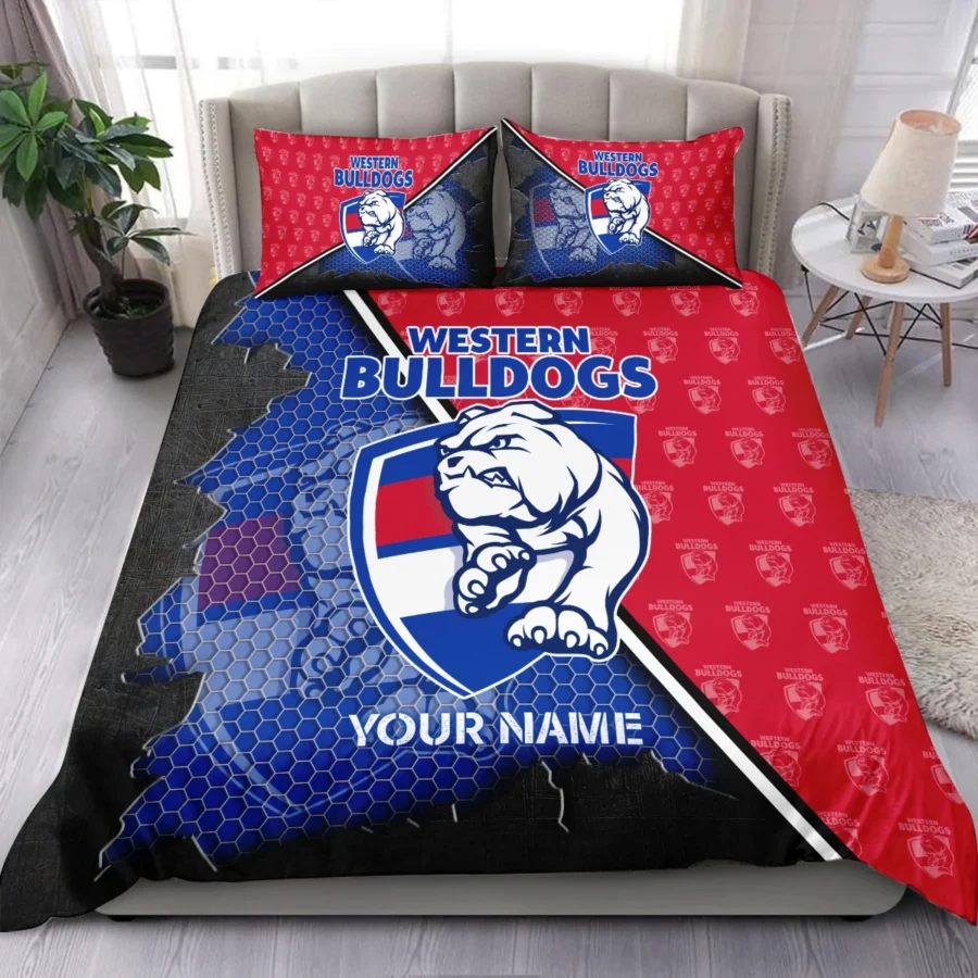 AFL Western Bulldogs Bedding Set Gift For Fans – HOAFL070725BD01WB - Image 3