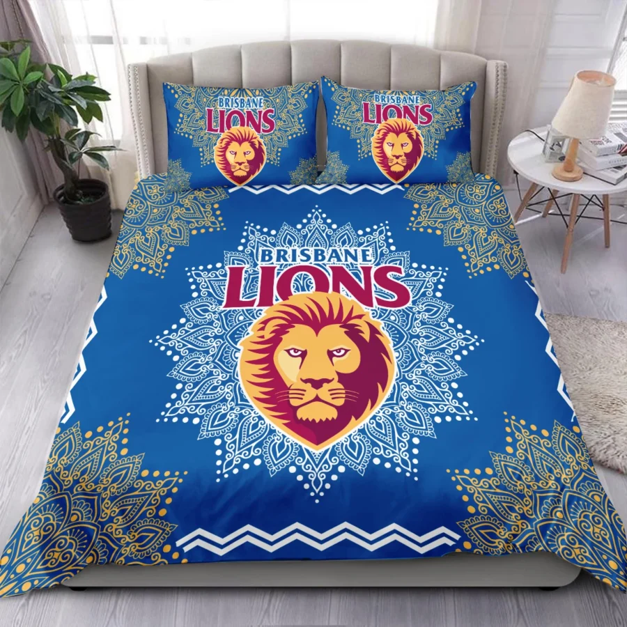 AFL Brisbane Lions Bedding Set Gift For Fans – HOAFL090725BD01BL - Image 3