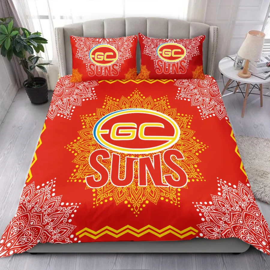AFL Gold Coast SUNS Bedding Set Gift For Fans – HOAFL090725BD01GCFC - Image 3