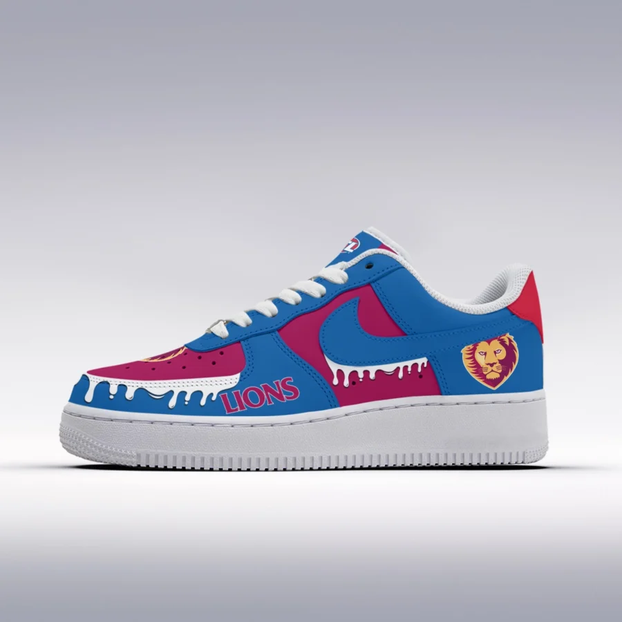 AFL Brisbane Lions Custom Air Low-Top Sneakers Gift For Fans – HOAFL110725AF01BL - Image 2