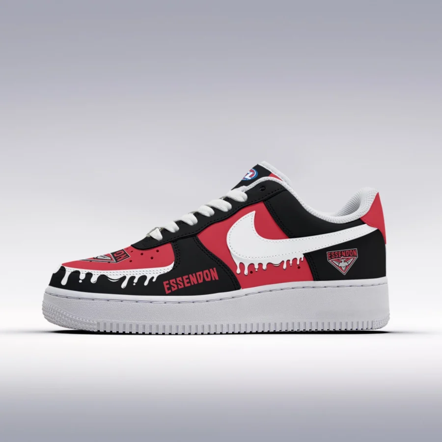 AFL Essendon Bombers Custom Air Low-Top Sneakers Gift For Fans – HOAFL110725AF01ESS - Image 2