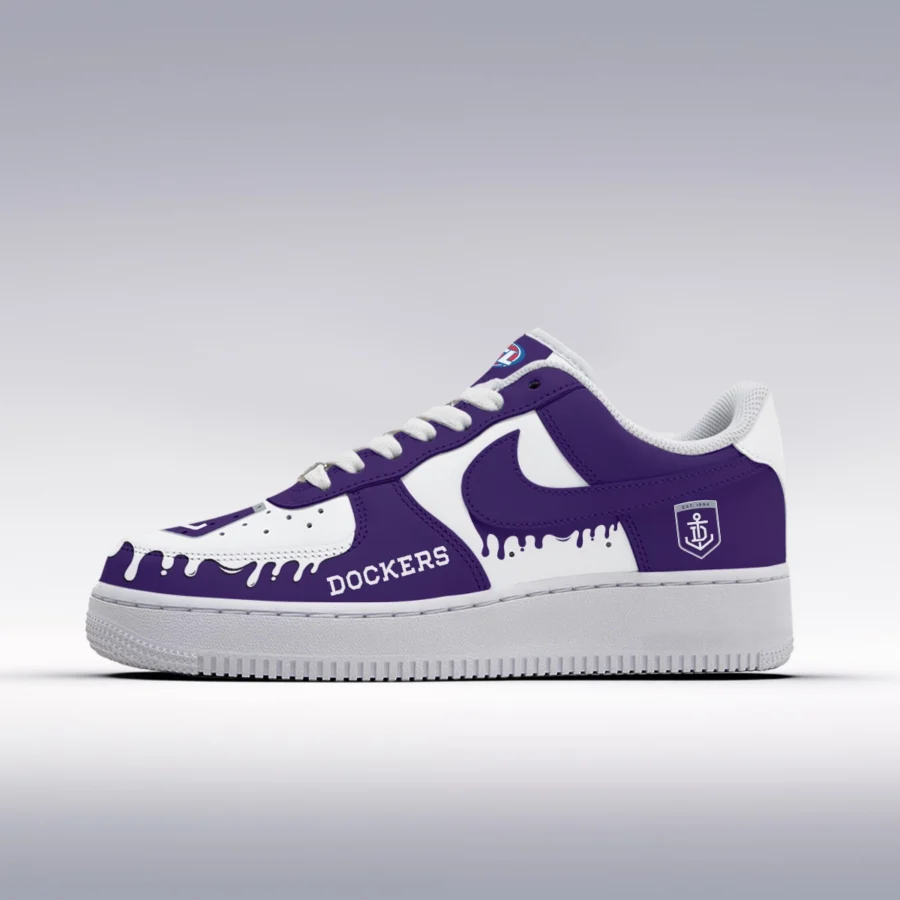 AFL Fremantle Dockers Custom Air Low-Top Sneakers Gift For Fans – HOAFL110725AF01FRE - Image 2