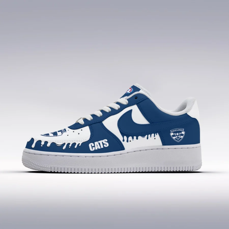 AFL Geelong Cats Custom Air Low-Top Sneakers Gift For Fans – HOAFL110725AF01GEEL - Image 2