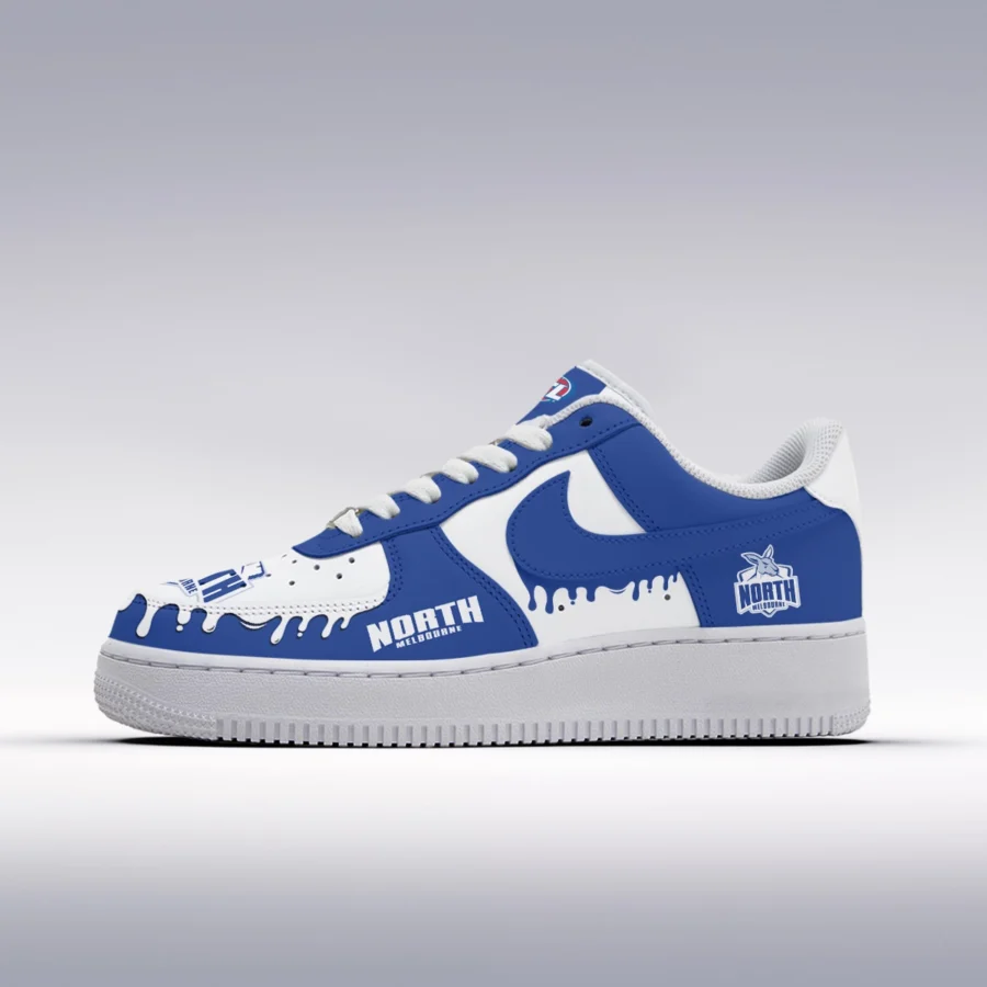 AFL North Melbourne Kangaroos Custom Air Low-Top Sneakers Gift For Fans – HOAFL110725AF01NMFC - Image 2
