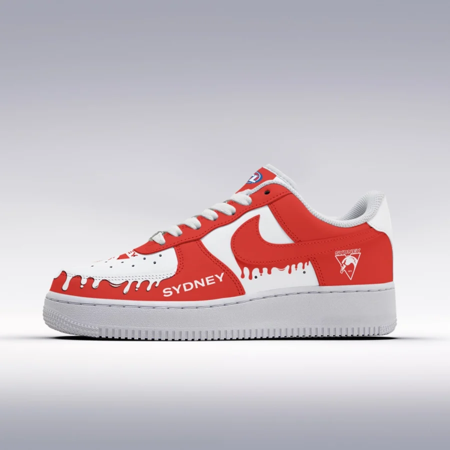 AFL Sydney Swans Custom Air Low-Top Sneakers Gift For Fans – HOAFL110725AF01SYD - Image 2