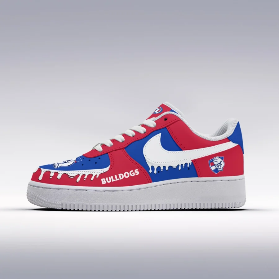 AFL Western Bulldogs Custom Air Low-Top Sneakers Gift For Fans – HOAFL110725AF01WB - Image 2