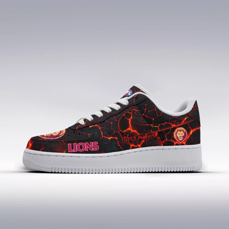 AFL Brisbane Lions Custom Air Low-Top Sneakers Gift For Fans – HOAFL120725AF01BL - Image 2